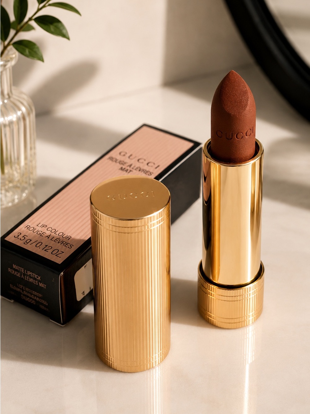 Gucci Matte Lipstick - LUCY DARK ORANGE